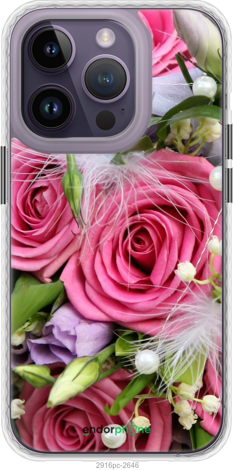 

Чохол Bumper чохол "Ніжність" для iPhone 14 Pro, Рожевий