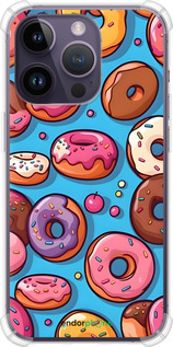 Силіконовий протиударний с посиленими кутами чехол Пончики для Apple iPhone 14 Pro - 6318sp-2646 изображение 