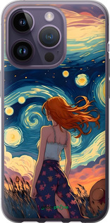 Силиконовый чехол Девушка Арт для Apple iPhone 14 Pro - 6325u-2646 изображение 