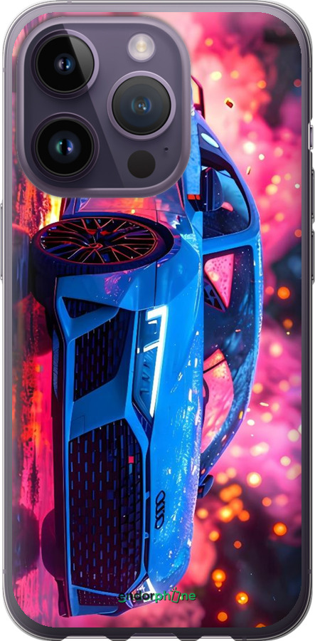 Силиконовый чехол Ауди для Apple iPhone 14 Pro - 6286u-2646 изображение 