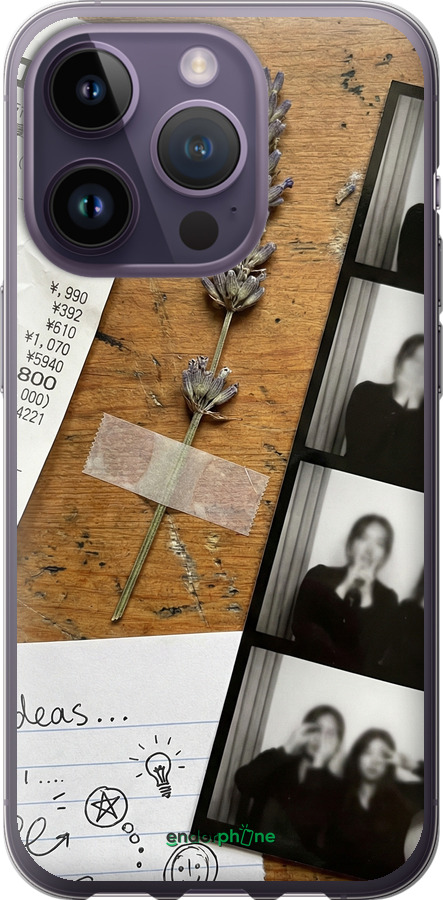 Силиконовый чехол Aesthetic Scrapbook Collage для Apple iPhone 14 Pro - 6773u-2646 изображение 