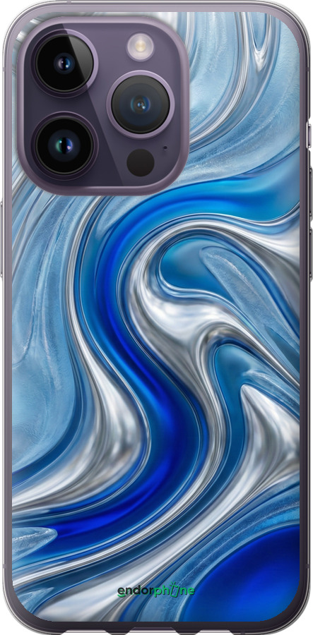 Силиконовый чехол Liquid Chrome для Apple iPhone 14 Pro - 6781u-2646 изображение 