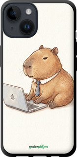 TPU чехол Funny Capybara CEO Working для Apple iPhone 14 - 6777b-2648 изображение 