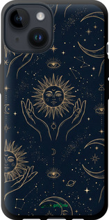 TPU чехол Celestial Harmony: Sun & Moon Gold Mystic Pattern для Apple iPhone 14 - 6778b-2648 изображение 