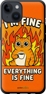 TPU чехол 'Funny Cat' для iPhone 14 изображение 5