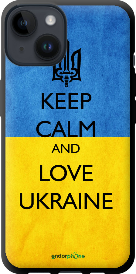 TPU чехол Keep calm and love Ukraine v2  для Apple iPhone 14 - 1114b-2648 изображение 