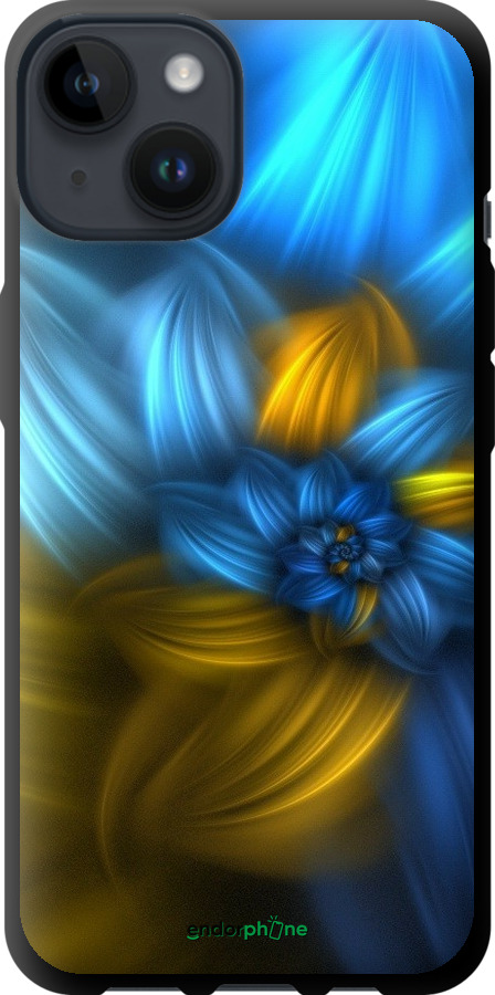 

TPU чорний чохол "Візерунок 46" для iPhone 14, Синій