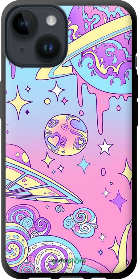 TPU чехол Рожева галактика для Apple iPhone 14 - 4146b-2648 изображение 
