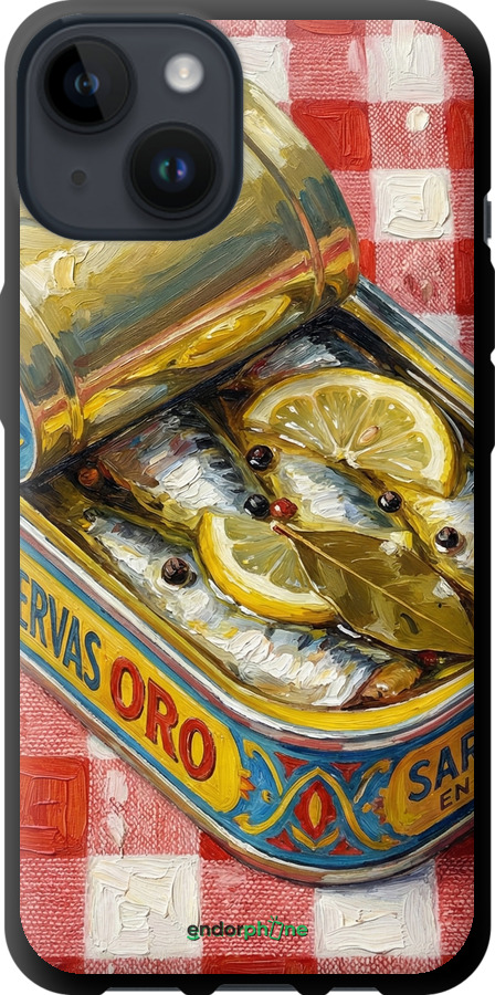 TPU чехол Vintage Sardine Tin Phone для Apple iPhone 14 - 6772b-2648 изображение 