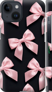 3D пластиковый матовый чехол 'Coquette Ribbons Dark Coquette' для iPhone 14 изображение 7