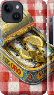 3D пластиковый матовый чехол 'Vintage Sardine Tin Phone' для iPhone 14 изображение 19