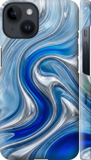 3D пластиковый матовый чехол 'Liquid Chrome' для iPhone 14 изображение 13