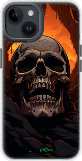 Чехол Bumper чехол Череп в пещере для Apple iPhone 14 - 5959pc-2648 изображение 
