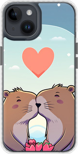 Чехол Bumper чехол Капибара любовь для Apple iPhone 14 - 6027pc-2648 изображение 