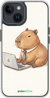 Чохол Bumper MagSafe чехол Funny Capybara CEO Working для Apple iPhone 14 - 6777pm-2648 изображение 