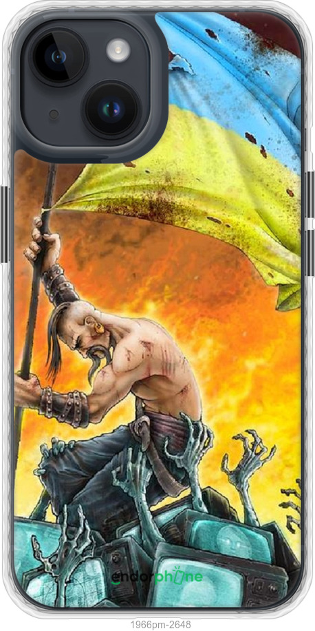 

Чохол Bumper MagSafe чохол "Сильна Україна" для iPhone 14, Синій