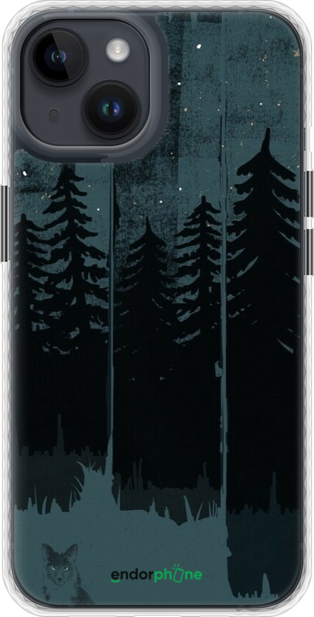 Чехол Bumper чехол Лиса и ночной лес для Apple iPhone 14 - 6481pc-2648 изображение 