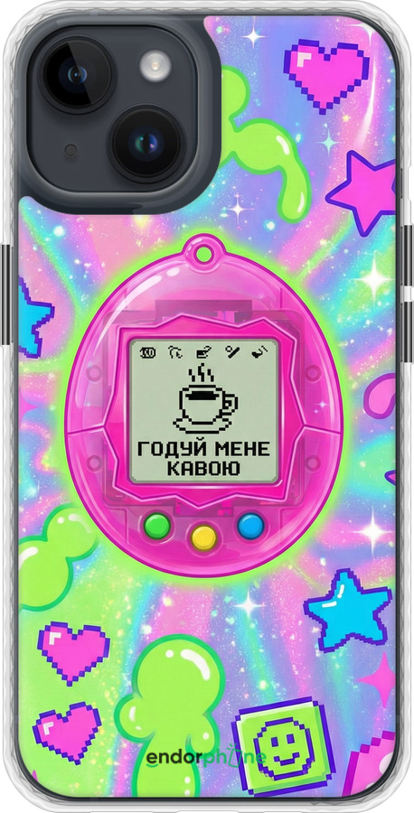 Чехол Bumper MagSafe чехол Y2K Aesthetic Retro Pet: Годуй мене кавою для Apple iPhone 14 - 6784pm-2648 изображение 