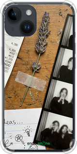 Силикон с усиленными углами чехол Aesthetic Scrapbook Collage для Apple iPhone 14 - 6773sp-2648 изображение 