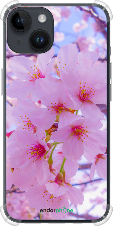 Силикон с усиленными углами чехол Сакура для Apple iPhone 14 - 6029sp-2648 изображение 