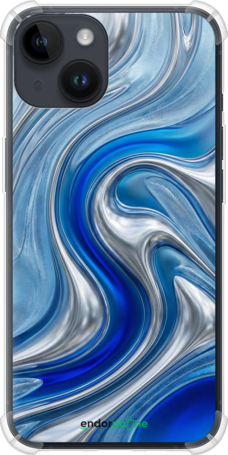 Силикон с усиленными углами чехол Liquid Chrome для Apple iPhone 14 - 6781sp-2648 изображение 