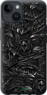 Силіконовий чехол Вороня лють для Apple iPhone 14 - 6474u-2648 изображение 