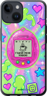 Силиконовый чехол Y2K Aesthetic Retro Pet: Годуй мене кавою для Apple iPhone 14 - 6784u-2648 изображение 