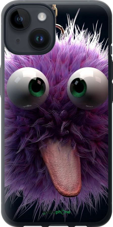 Силіконовий чехол Пухнастик для Apple iPhone 14 - 6017u-2648 изображение 