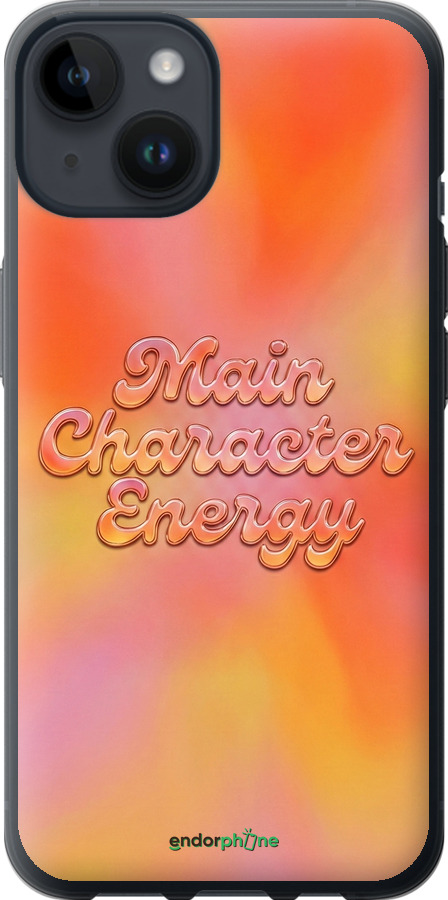 Силиконовый чехол Aura Gradient Main Character Energy Aesthetic Y2K для Apple iPhone 14 - 6783u-2648 изображение 