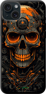 TPU чехол Череп для Apple iPhone 15 Plus - 5952b-3097 изображение 