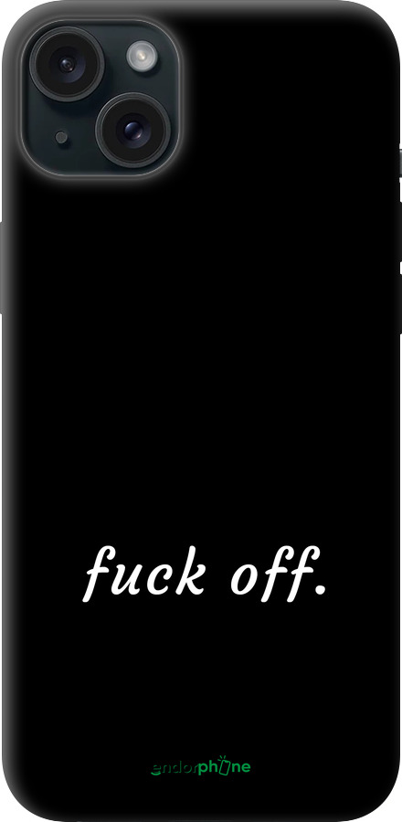 TPU чехол Fuck off для Apple iPhone 15 Plus - 4731b-3097 изображение 