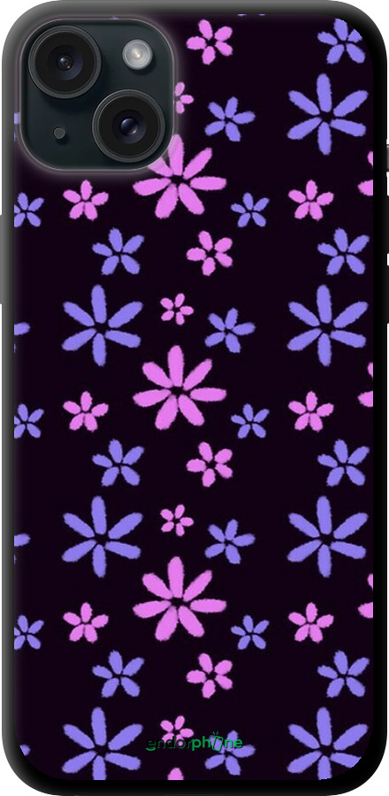 TPU чехол с  цветами для Apple iPhone 15 Plus - 6258b-3097 изображение 