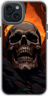 Чехол Bumper чехол Череп в пещере для Apple iPhone 15 Plus - 5959pc-3097 изображение 