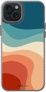 Чехол Bumper чехол В стиле ретро с волнами для Apple iPhone 15 Plus - 6531pc-3097 изображение 
