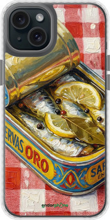 Чехол Bumper чехол Vintage Sardine Tin Phone для Apple iPhone 15 Plus - 6772pc-3097 изображение 
