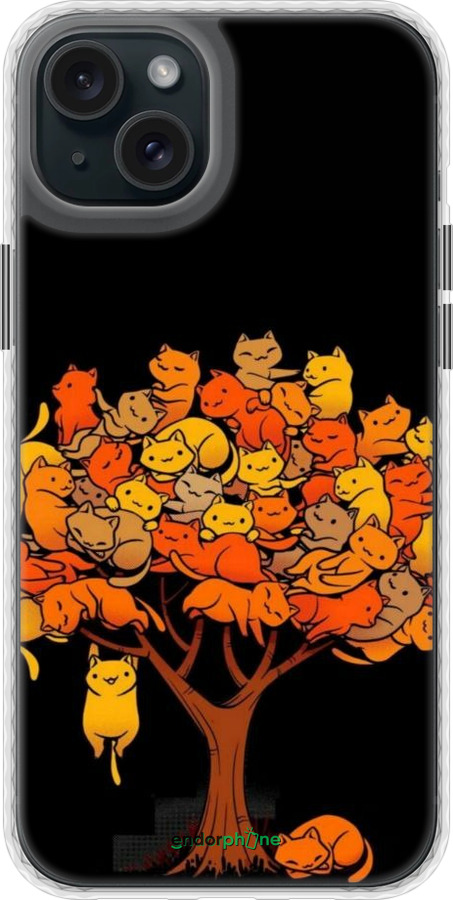 Чехол Bumper MagSafe чехол Дерево и котики для Apple iPhone 15 Plus - 6516pm-3097 изображение 