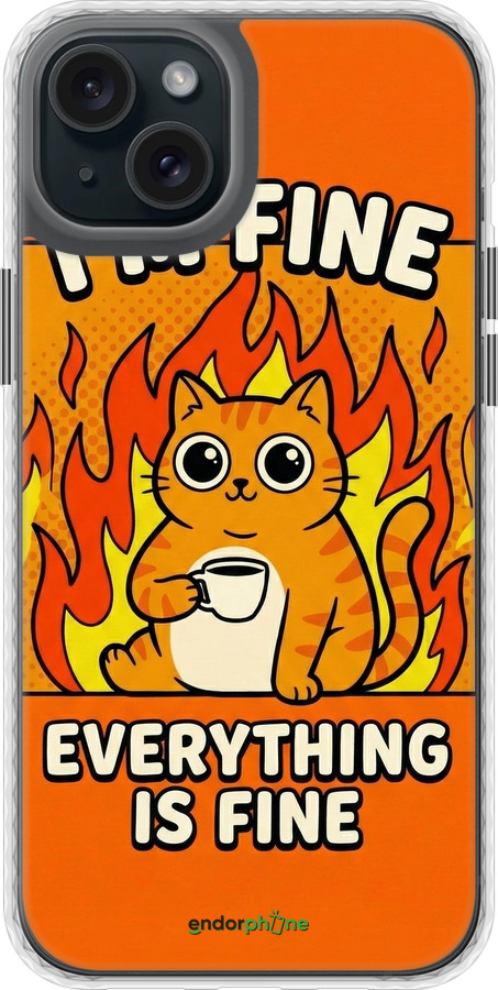 Чохол Bumper MagSafe чехол Funny Cat для Apple iPhone 15 Plus - 6786pm-3097 изображение 