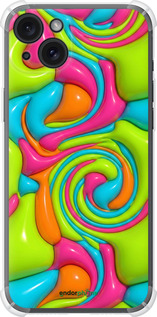 Силикон с усиленными углами чехол Y2K Jelly Dream для Apple iPhone 15 Plus - 6780sp-3097 изображение 