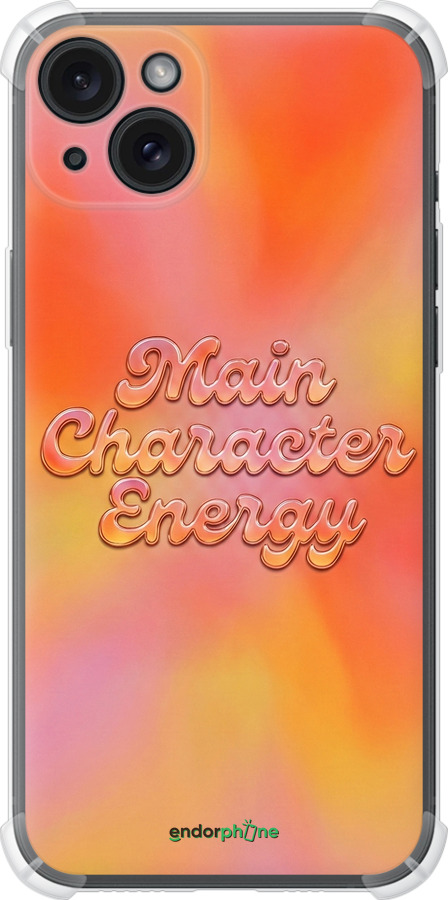 Силикон с усиленными углами чехол Aura Gradient Main Character Energy Aesthetic Y2K для Apple iPhone 15 Plus - 6783sp-3097 изображение 