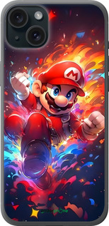 Силиконовый чехол Супер Марио для Apple iPhone 15 Plus - 6342u-3097 изображение 