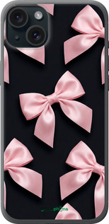 Силиконовый чехол 'Coquette Ribbons Dark Coquette' для iPhone 15 Plus изображение 6