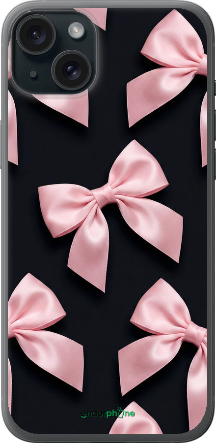 Силиконовый чехол Coquette Ribbons Dark Coquette для Apple iPhone 15 Plus - 6767u-3097 изображение 