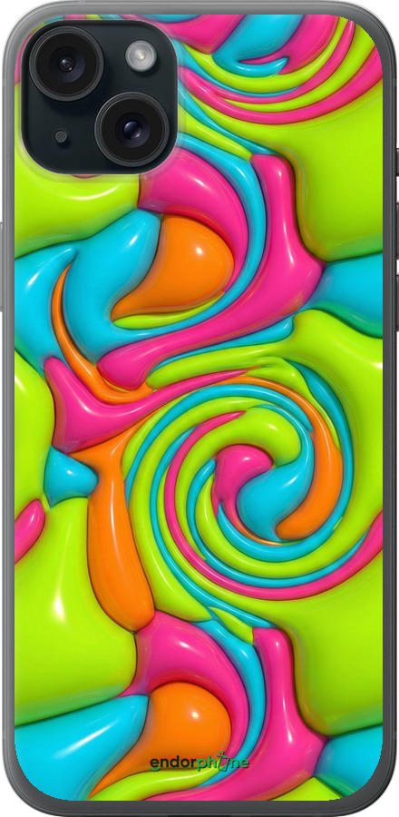 Силиконовый чехол Y2K Jelly Dream для Apple iPhone 15 Plus - 6780u-3097 изображение 