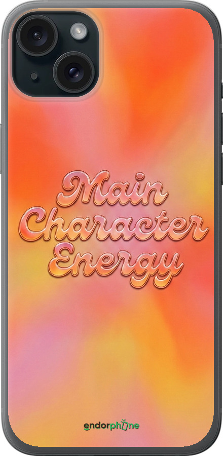 Силиконовый чехол Aura Gradient Main Character Energy Aesthetic Y2K для Apple iPhone 15 Plus - 6783u-3097 изображение 