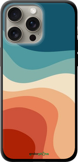 TPU чехол В стиле ретро с волнами для Apple iPhone 15 Pro Max - 6531b-3098 изображение 