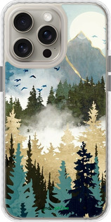 Чехол Bumper чехол С изображением лесного пейзажа для Apple iPhone 15 Pro Max - 6548pc-3098 изображение 