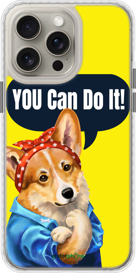 Чохол Bumper MagSafe чехол чехол с корги You Can Do It для Apple iPhone 15 Pro Max - 6184pm-3098 изображение 