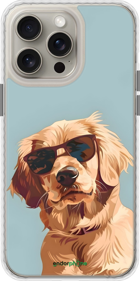 Чехол Bumper чехол Пес в очках для Apple iPhone 15 Pro Max - 6381pc-3098 изображение 