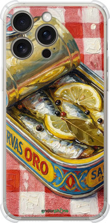 Силикон с усиленными углами чехол Vintage Sardine Tin Phone для Apple iPhone 15 Pro Max - 6772sp-3098 изображение 