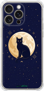Силикон с усиленными углами чехол Cute Cat Celestial/Witchy для Apple iPhone 15 Pro Max - 6787sp-3098 изображение 